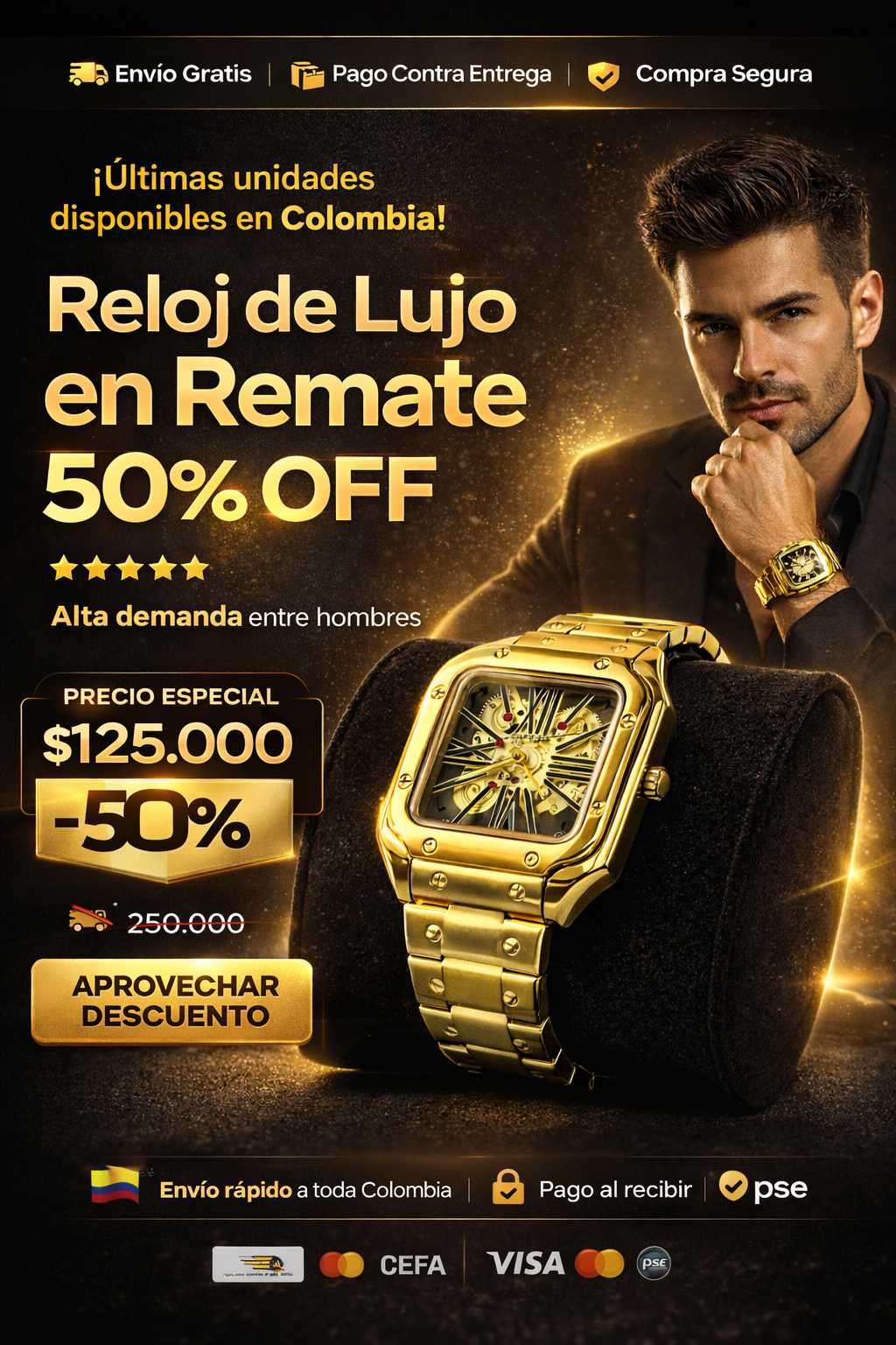 Reloj Cartier skelet Acero